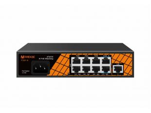 SWITCH POE MIXIE PC-801 AI - 8+1 100Mbs, khoảng cách 250M, Công Nghệ Watchdog Thông minh