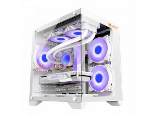 VỎ CASE MÁY TÍNH VĂN PHÒNG/GAMING BỂ CÁ TRONG SUỐT MIXIE NEMO 28 - MÀU TRẮNG