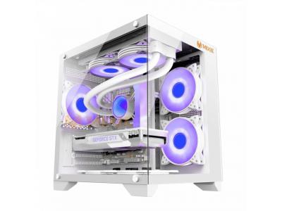 VỎ CASE MÁY TÍNH VĂN PHÒNG/GAMING BỂ CÁ TRONG SUỐT MIXIE NEMO 28 - MÀU ĐEN